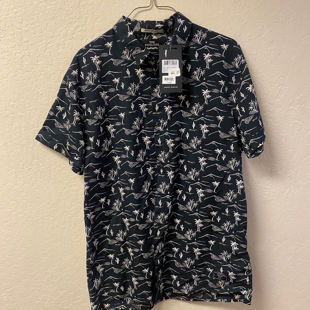 Scotch & Soda 'Poolside' palm tree button down, size L